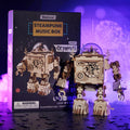 5 Kinds Fan Rotatable Wooden DIY Steampunk Assembly Gift for AM601