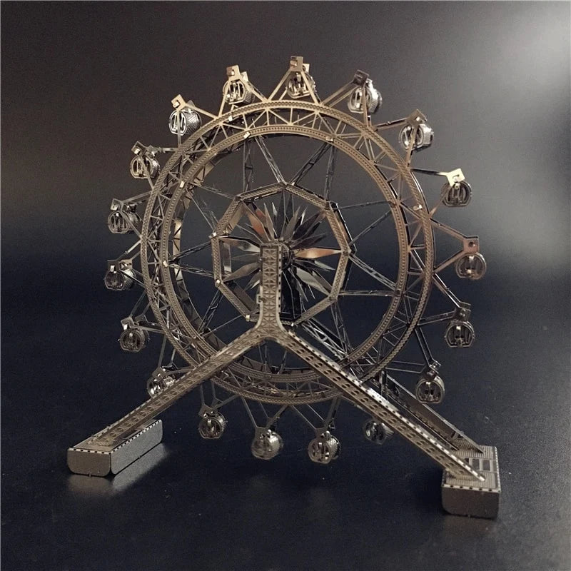 3D metal puzzle Ferris Wheel architecture DIY Assemble Model Kits Laser Cut (Ferris Wheel)