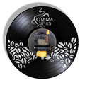 Amato Caffe Vinyl Record Clock Coffee Beans Design Hanging Silent Watch Coffee Lover Gift Coffee Bar Shop Wall Sign