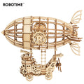 176pcs DIY 3D Wooden Airship Puzzle Game Popular Toy Gift for Children Friend TG407