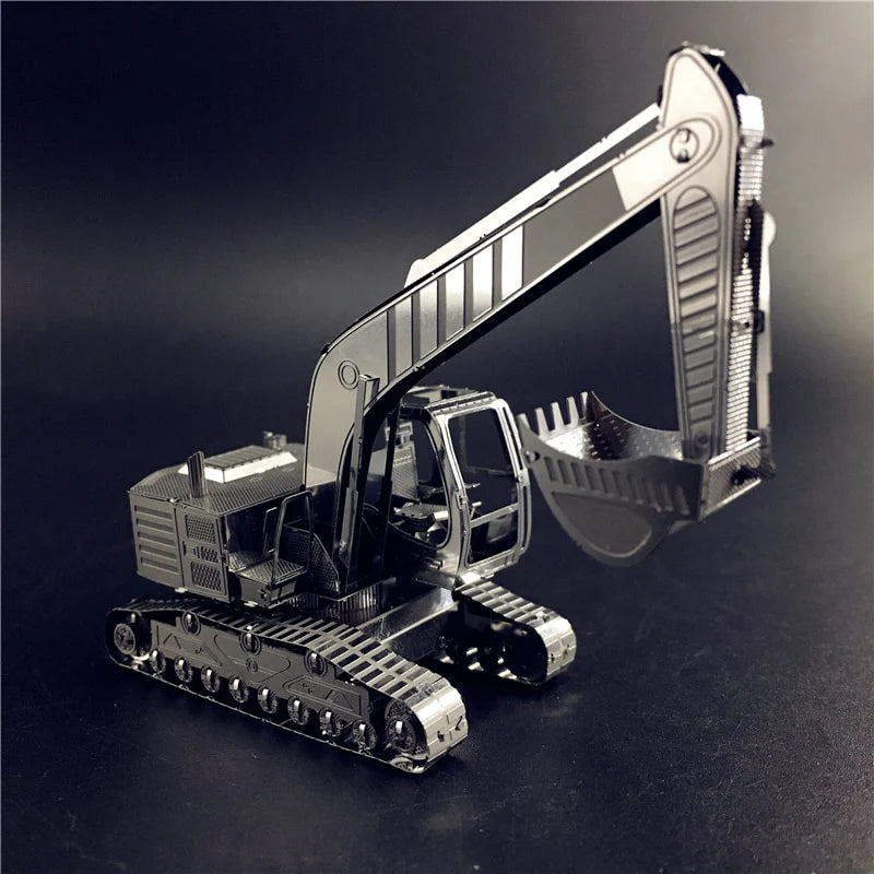 3D Metal puzzle model kit Excavator vehicle Model DIY
