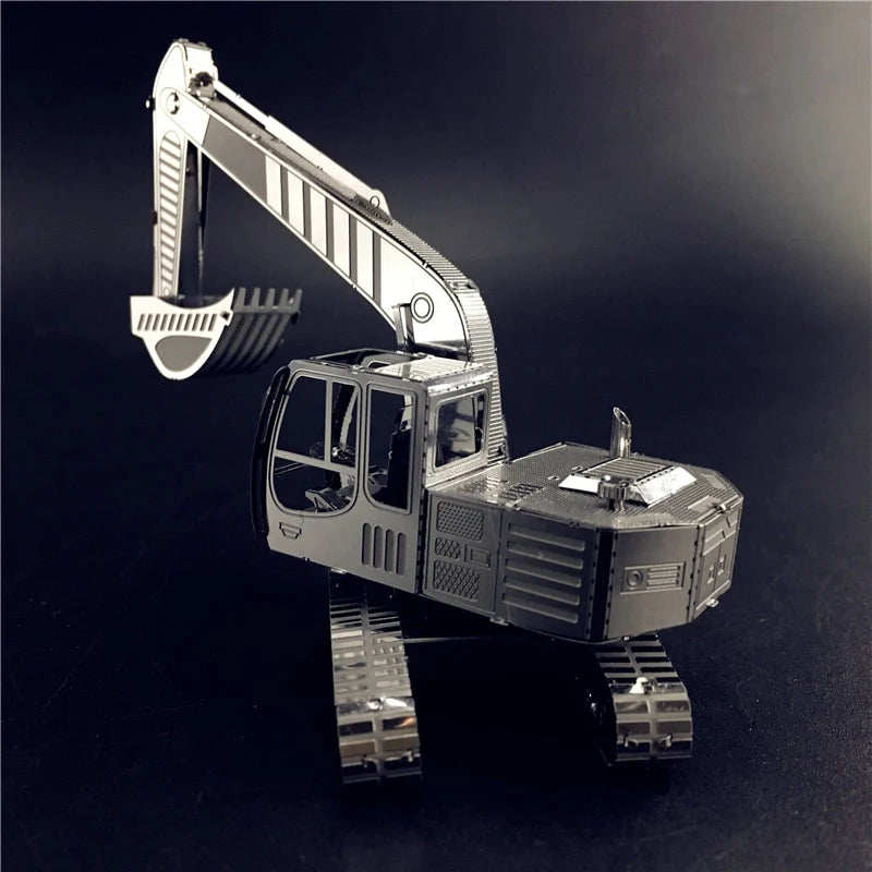 3D Metal puzzle model kit Excavator vehicle Model DIY