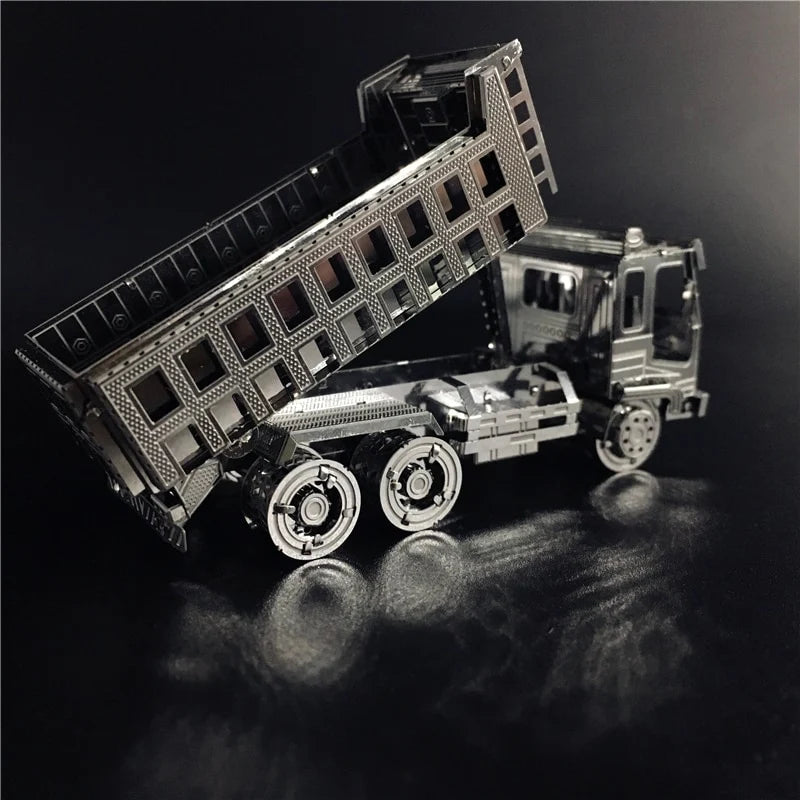 3D Metal puzzle Self-Dump Truck Engineering vehicle Model DIY 3D