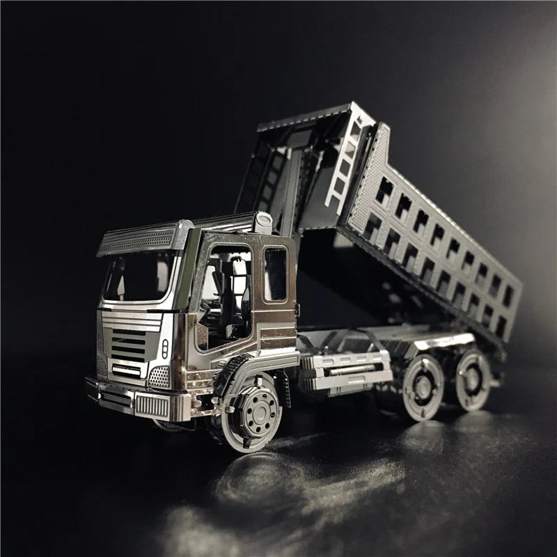 3D Metal puzzle Self-Dump Truck Engineering vehicle Model DIY 3D