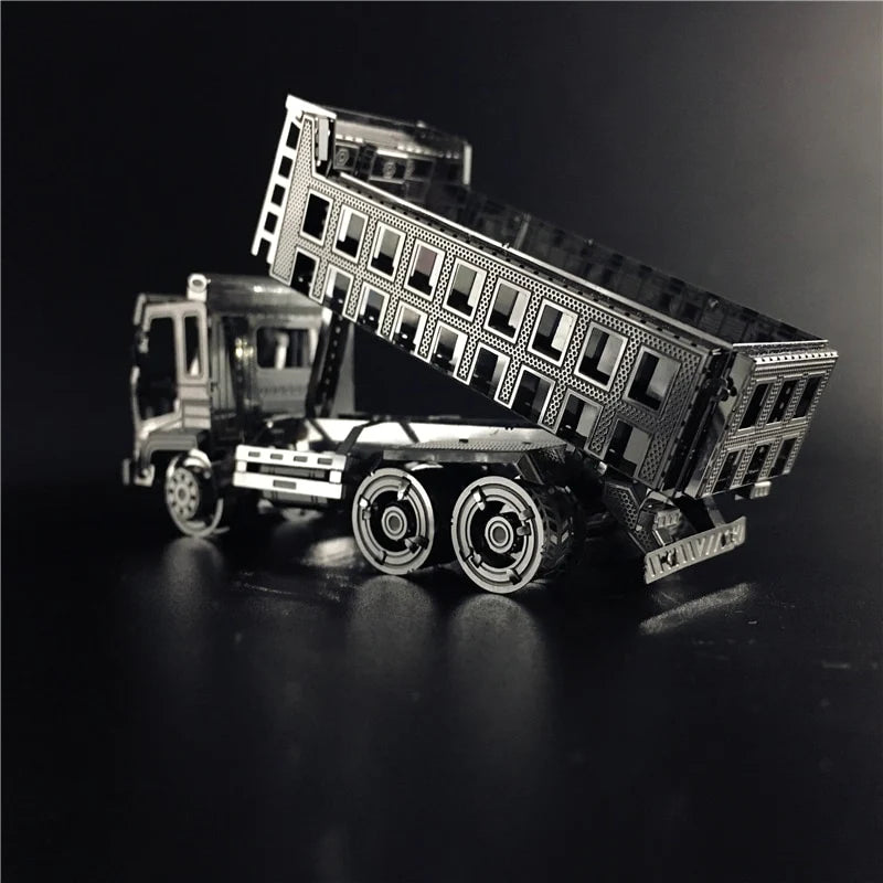 3D Metal puzzle Self-Dump Truck Engineering vehicle Model DIY 3D