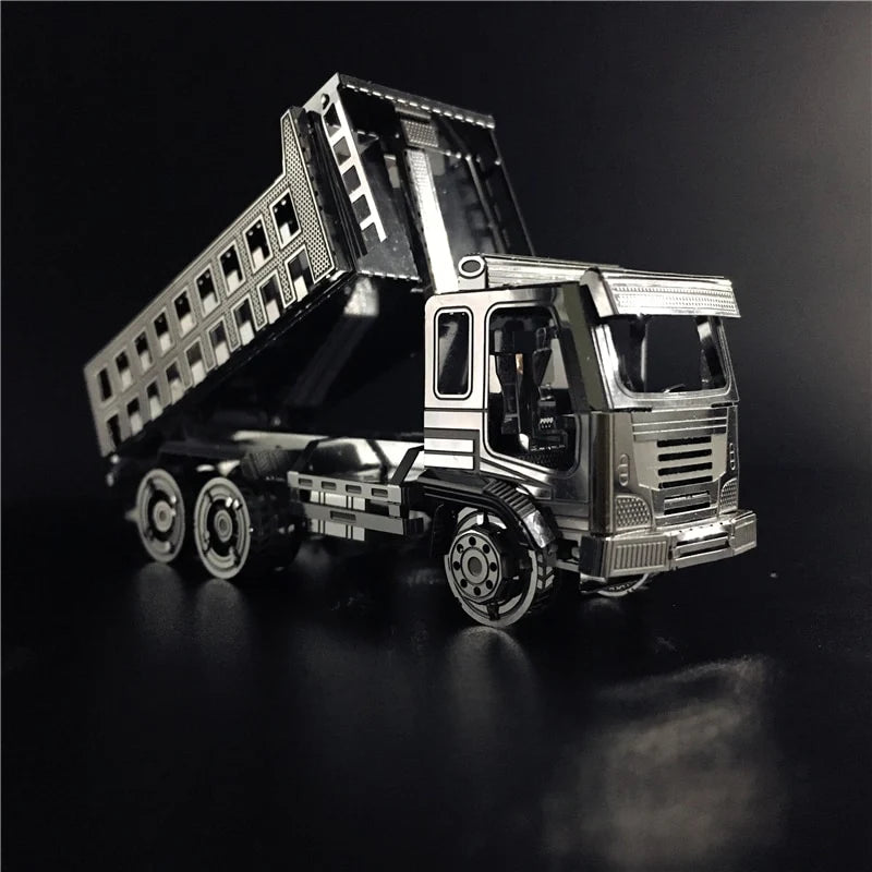 3D Metal puzzle Self-Dump Truck Engineering vehicle Model DIY 3D