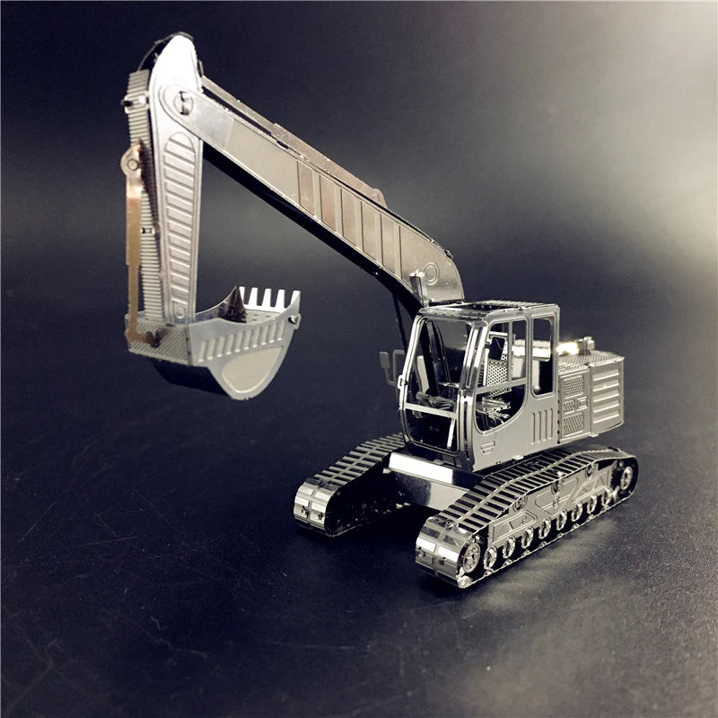 3D Metal puzzle model kit Excavator vehicle Model DIY 3D