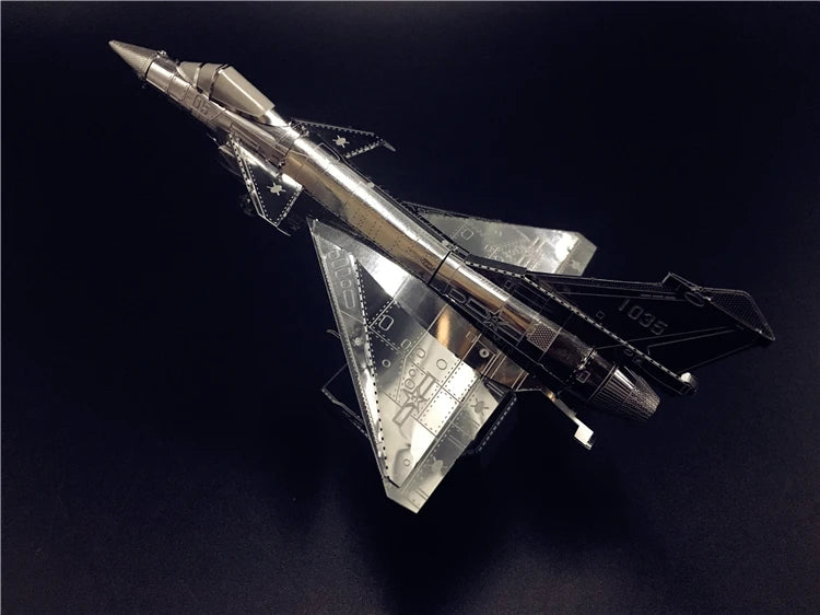 3D Metal model kit AIR FORCE J-10B Chinese modern military equipment Model DIY 3D