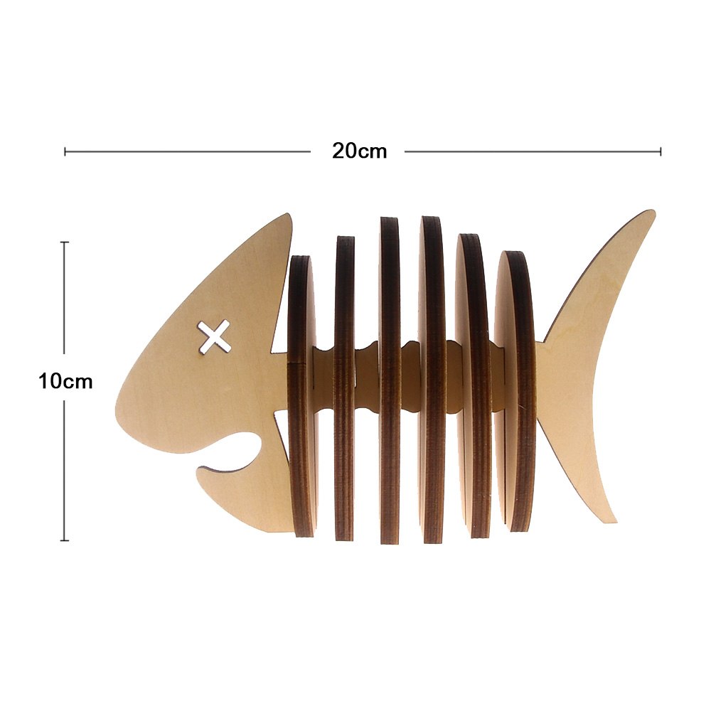 7Pieces/Set Creative Place Mat/office Supplies Coffee Cup Mat DIY Handmade Fish Simple Animal Shapes