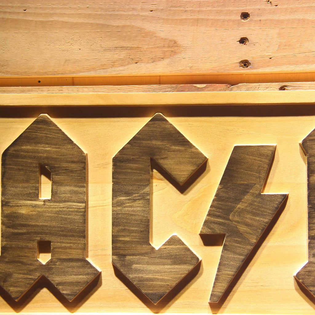 ACDC AC/CD Band 3D Wooden Bar Signs