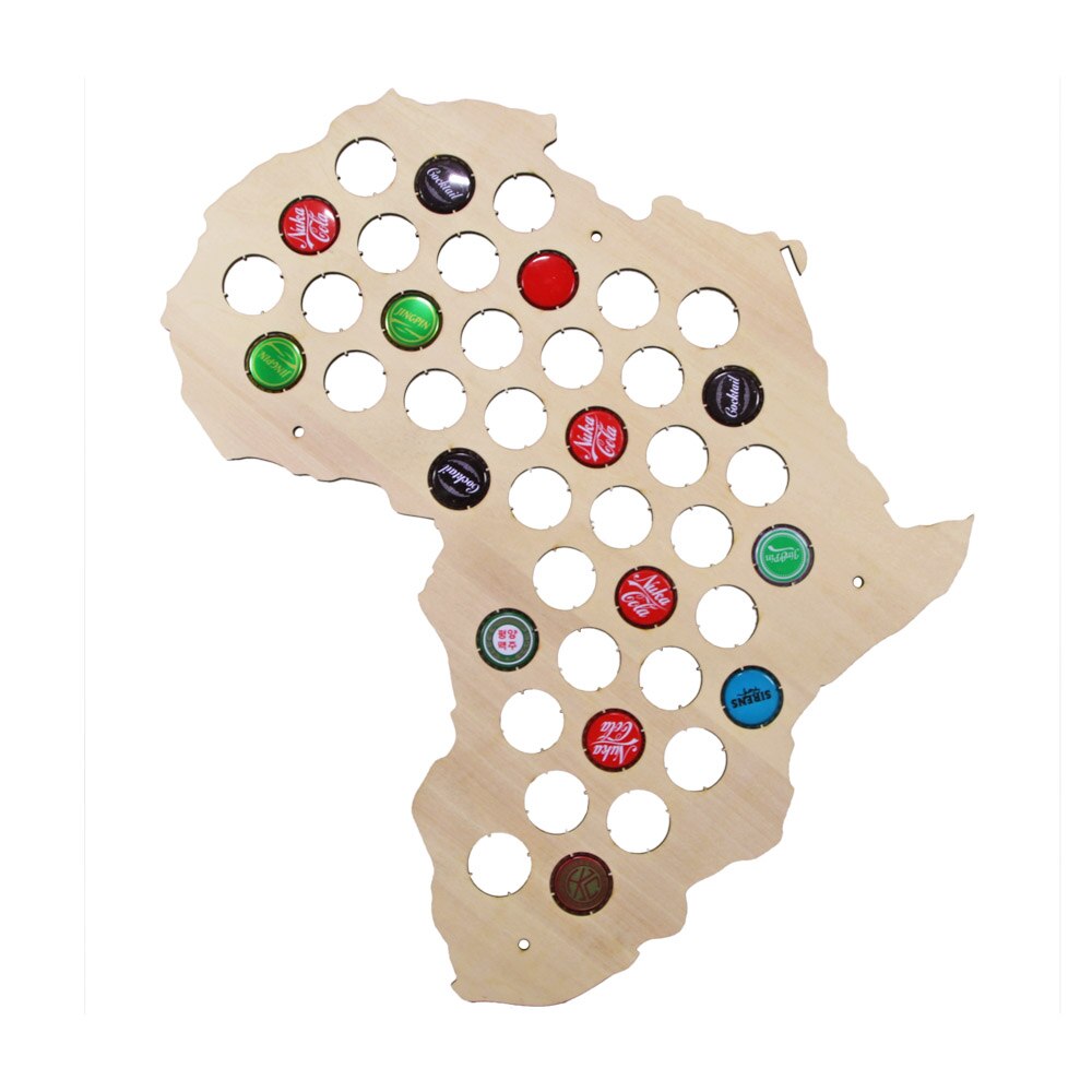 Africa Cap Map Wooden Craft Cap Display Art Wood Craft Novelty Gifts For Lover Cap Collector