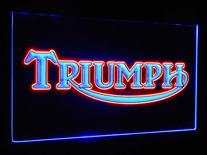 Triumph Car Truck Bar Decoration Gift Dual Color Led Neon Light Signs st6-d0051
