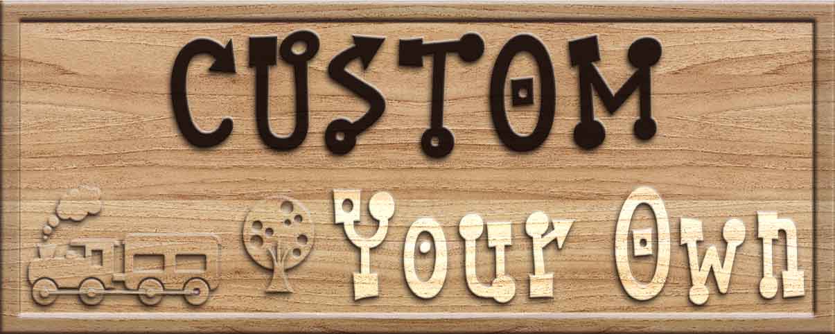 CUSTOM WOOD SIGN Design your own 3D Wooden Bar Sign
