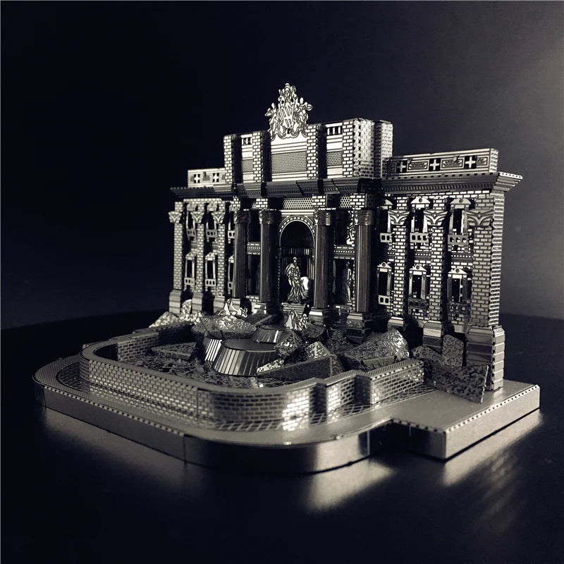3D Metal model kit Trevi Fountain Building Model DIY 3D