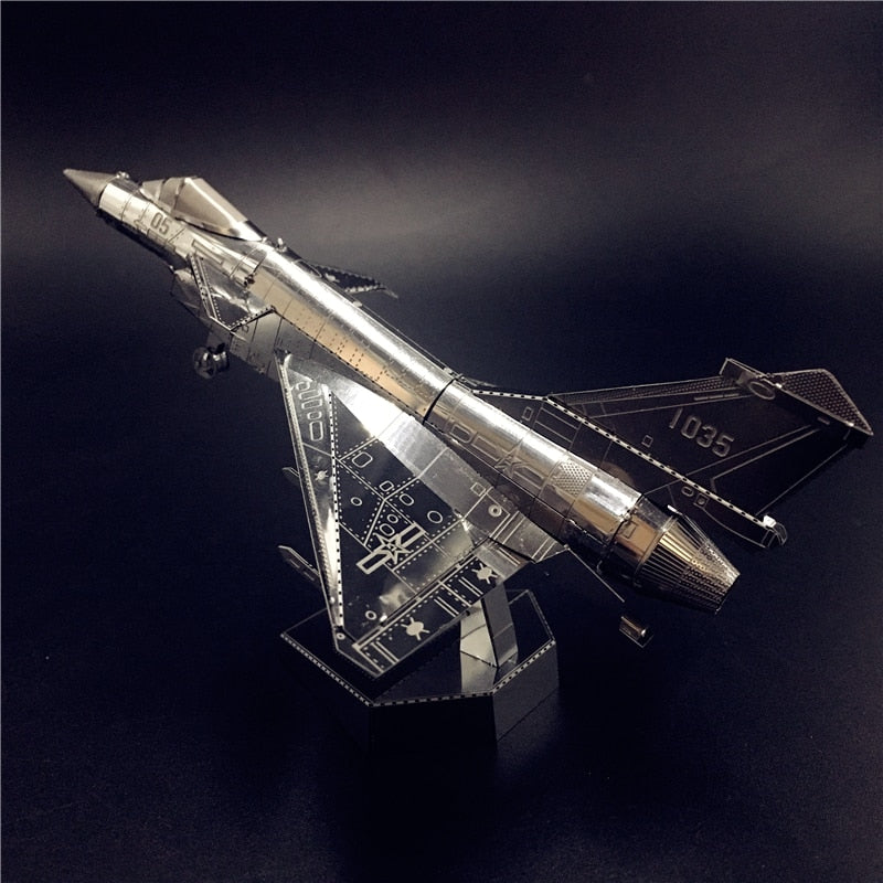 3D Metal model kit AIR FORCE J-10B Chinese modern military equipment Model DIY 3D