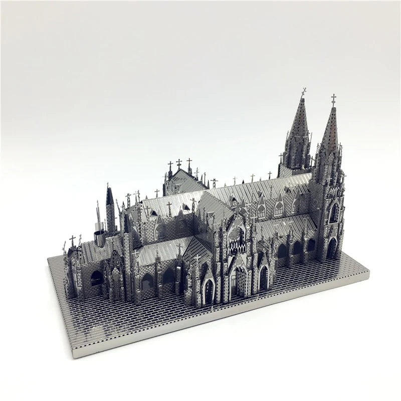 3D Puzzle Metal Assembly Model St. Patrick's Cathedral Model Kits DIY 3D Laser Cut Toy Creative toys