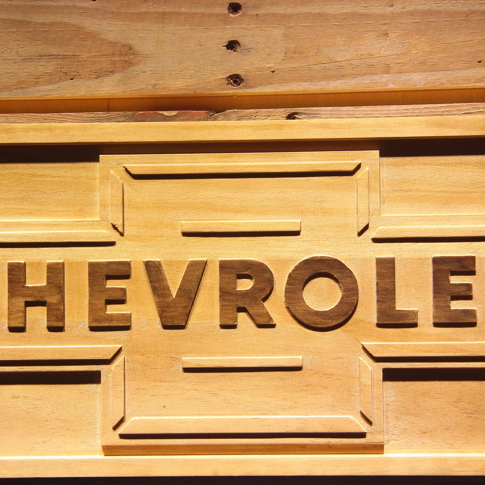 Chevrolet Car 3D Wooden Bar Signs