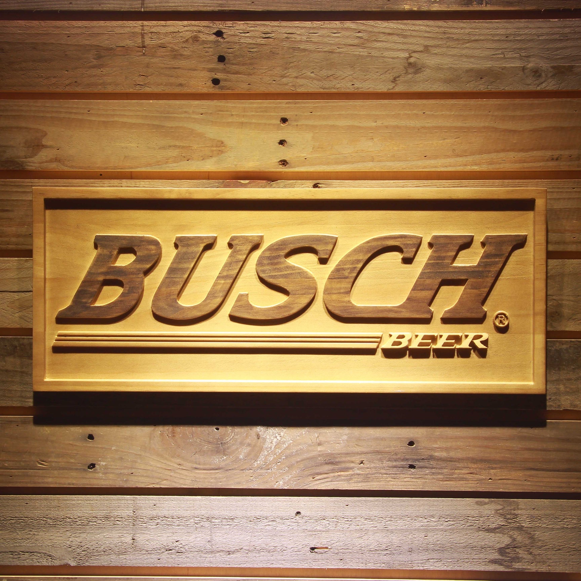 Busch 3D Wooden Signs