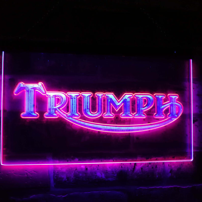 Triumph Car Truck Bar Decoration Gift Dual Color Led Neon Light Signs st6-d0051