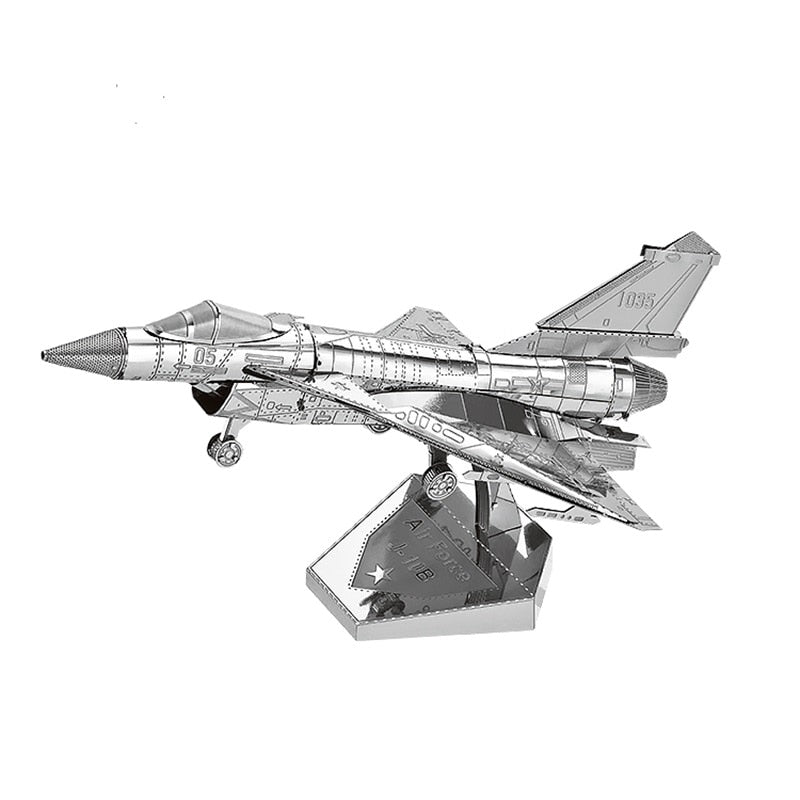 3D Metal model kit AIR FORCE J-10B Chinese modern military equipment Model DIY 3D