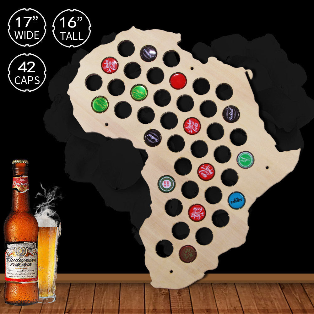 Africa Cap Map Wooden Craft Cap Display Art Wood Craft Novelty Gifts For Lover Cap Collector