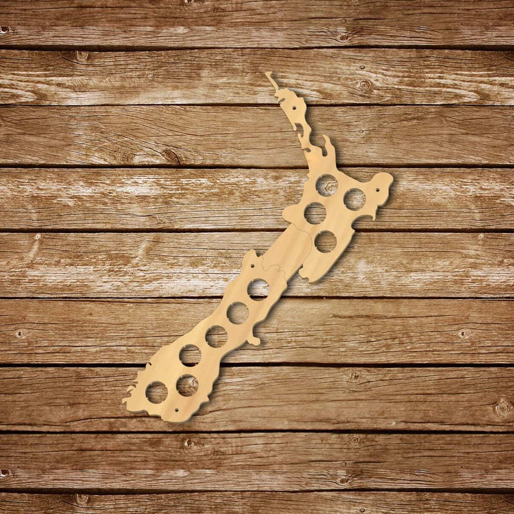Map Of New Zealand Cap Map Display Holder Bottle Cap Gadgets Wood Crafts 3D Wall For Pub Bar