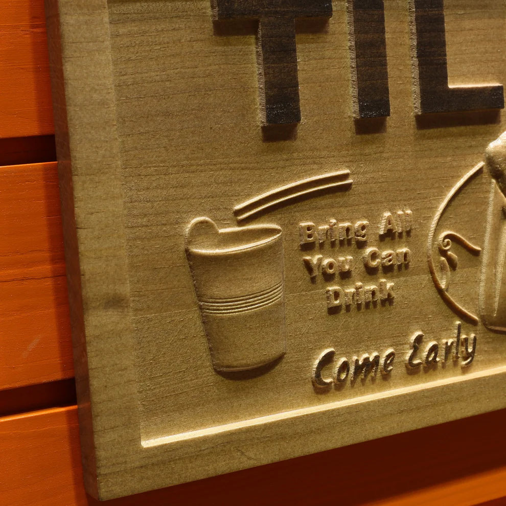 Home Bar Man Cave 3D Wooden Signs