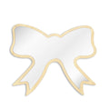 Butterfly Tie Acrylic Wall Mirror With Wooden Back Cosmetic Make-up Mirror Girl Room Nursery Hanging For Her