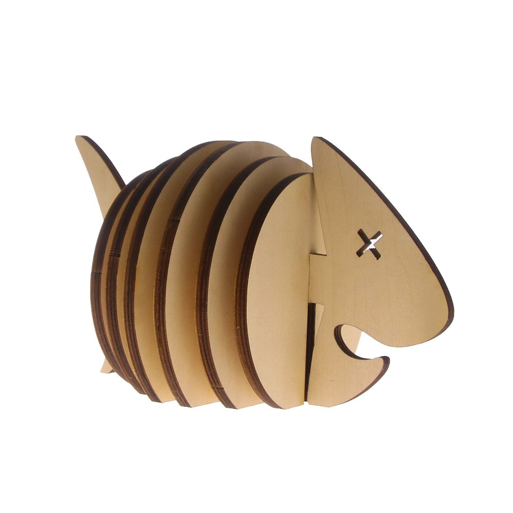 7Pieces/Set Creative Place Mat/office Supplies Coffee Cup Mat DIY Handmade Fish Simple Animal Shapes