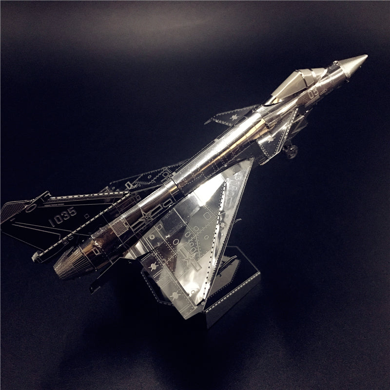 3D Metal model kit AIR FORCE J-10B Chinese modern military equipment Model DIY 3D
