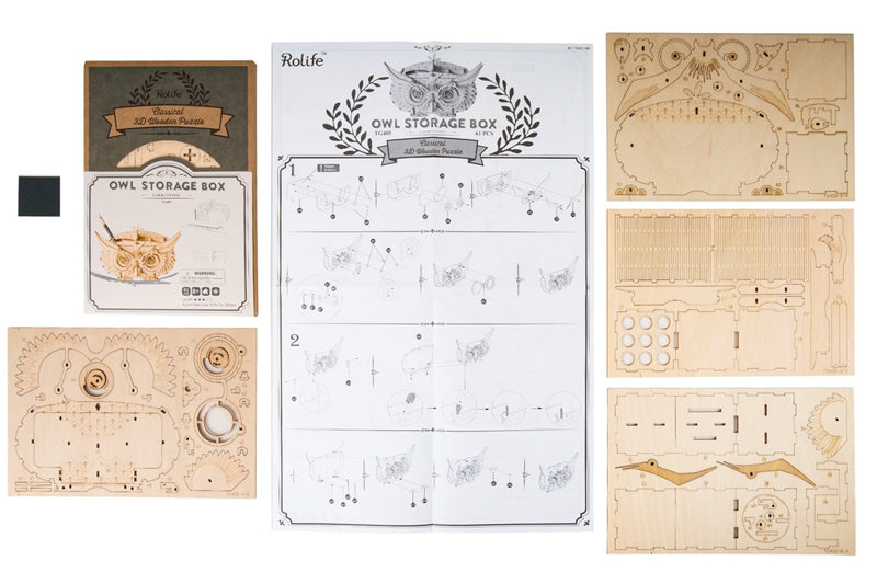7 Kinds DIY 3D Wooden Animal&Building Puzzle Game Assembly Toy Gift for Children Kids Adult Model Kits TG207