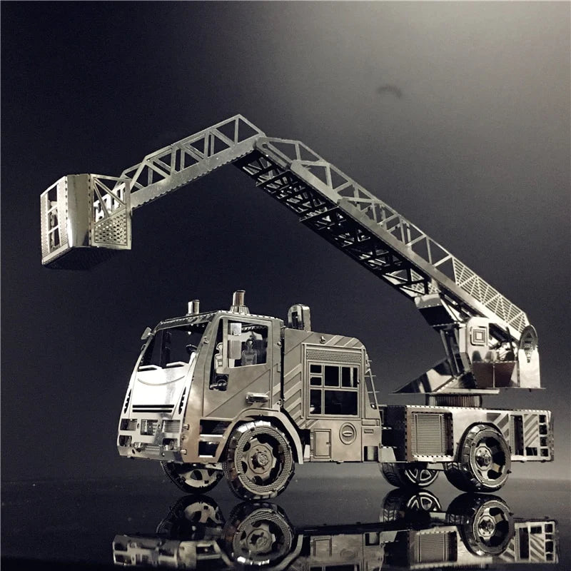 3D Metal Puzzle model kit Fire engine with ladder DIY 3D