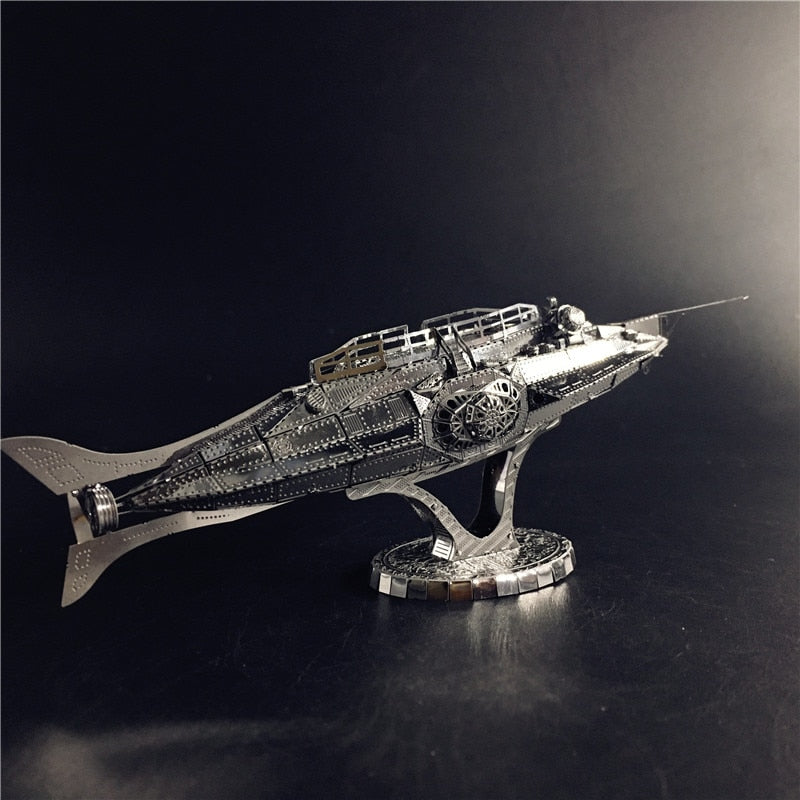 3D Metal model kit 1:600 USS Nautilus Submarine Model DIY 3D