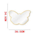 Big Wings Butterfly Wall Mirror Cartoon Creative Nordic Style Wooden Acrylic Safety Mirror for Baby Room Butterfly Decoration