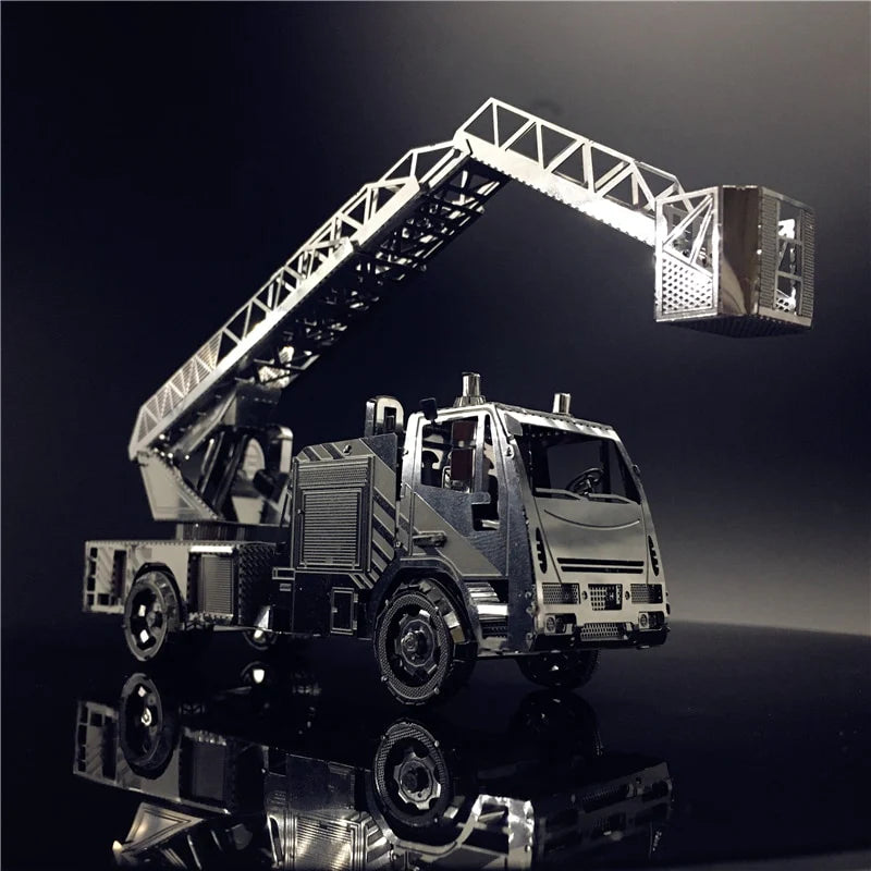 3D Metal Puzzle model kit Fire engine with ladder DIY 3D