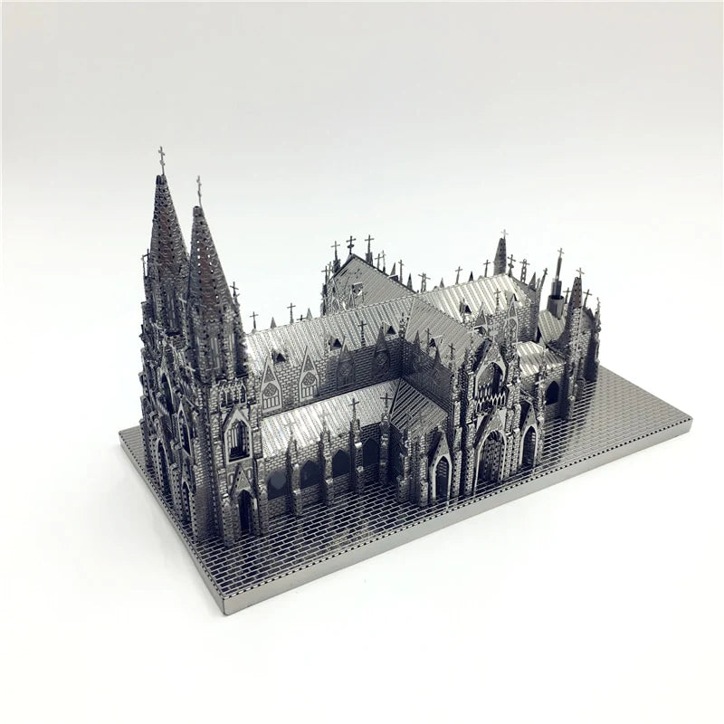 3D Puzzle Metal Assembly Model St. Patrick's Cathedral Model Kits DIY 3D Laser Cut Toy Creative toys