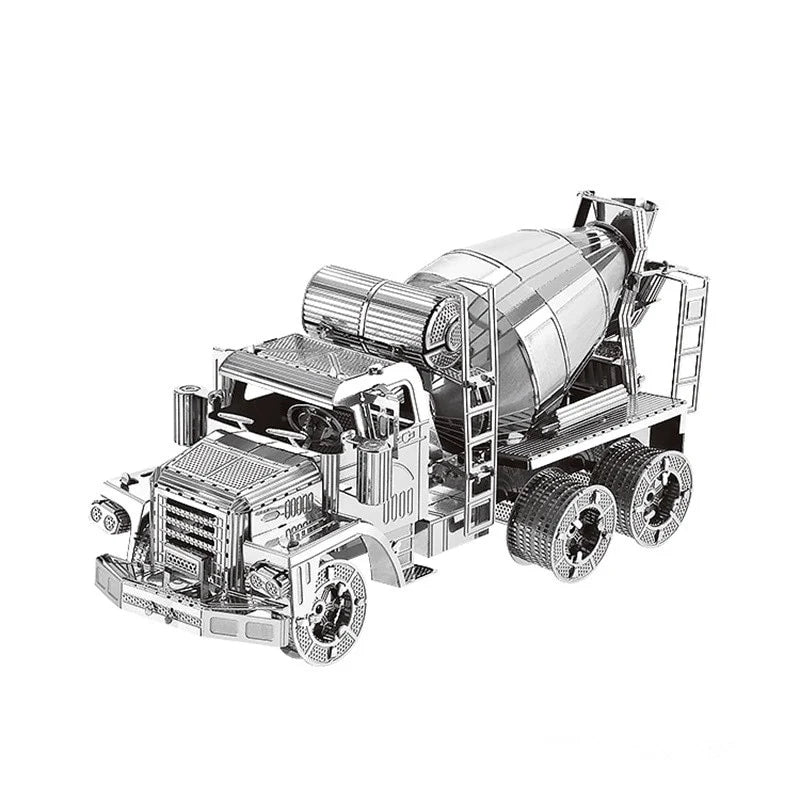 3D Metal model kit CEMENT MIXER Engineering vehicle Model DIY 3D