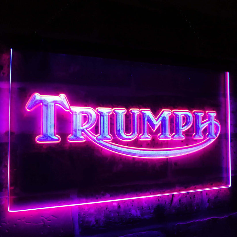 Triumph Car Truck Bar Decoration Gift Dual Color Led Neon Light Signs st6-d0051