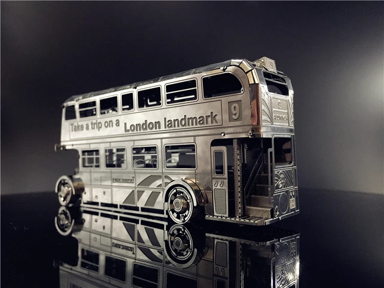 3D Metal model kits London Bus Car Assemble Model puzzle I22207 2 sheets DIY 3D Laser Cut Toy