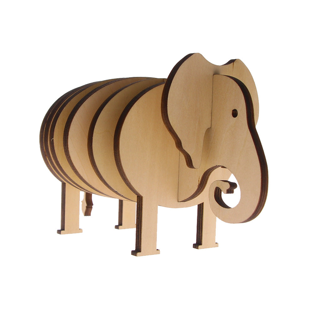 8Pieces/Set Elephant Coffee Tea Coaster DIY Pin Wooden Handmade Animal Table Mat Creative Tableware Unique Gift Idea