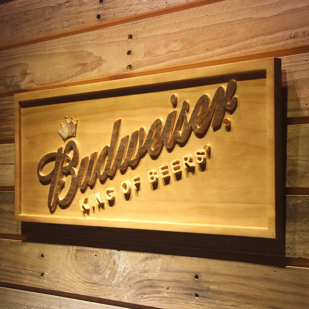 Budweiser 3D Wooden Signs