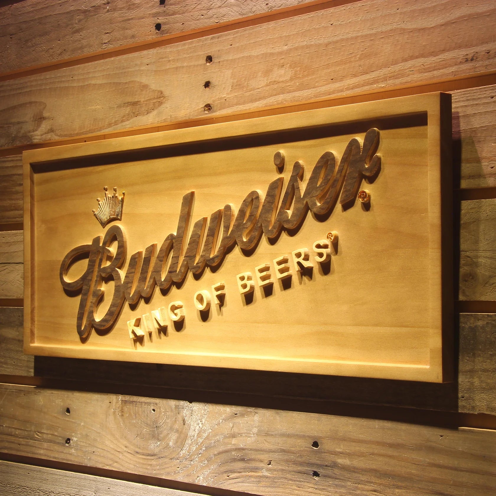 Budweiser 3D Wooden Signs
