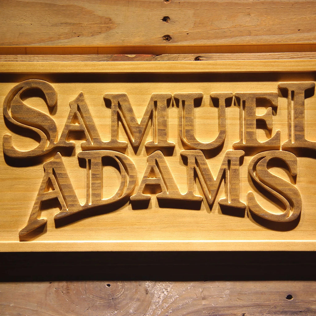 Samuel Adams 3D Wooden Bar Signs