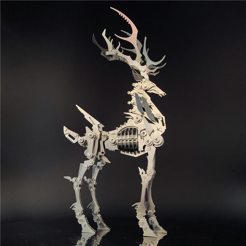 3D Metal Model Chinese Zodiac Dinosaurs David's deer DIY Assembly models Toys Collection Desktop For Adult Children