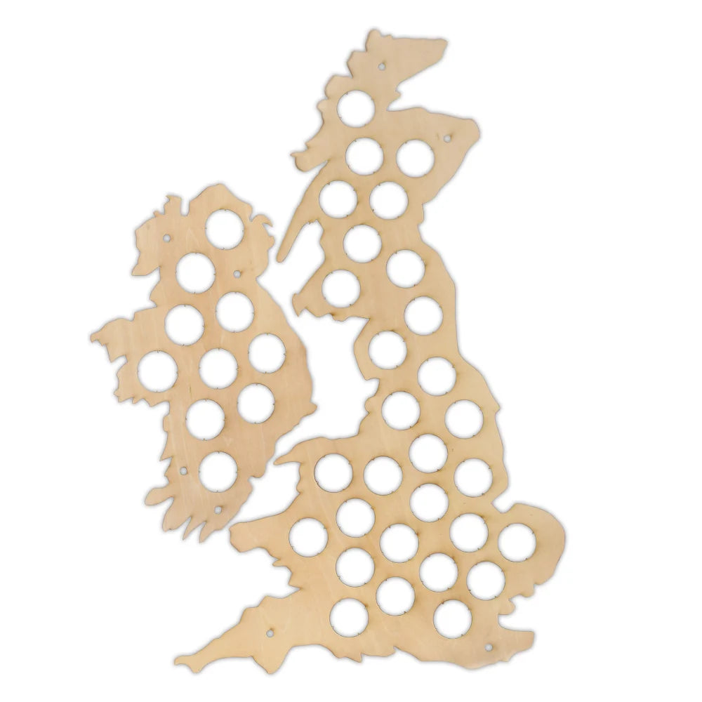 Unique Design Wooden Maps United Kingdom Cap Maps Handmade Wall Mounted Map