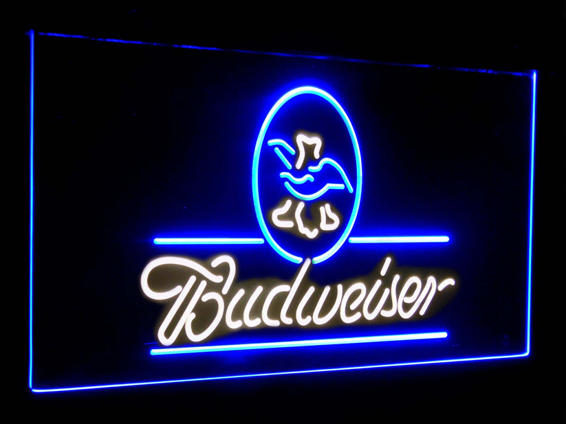 Budweiser Eagle US Company Bar Decor Dual Color Led Neon Light Signs st6-a2008