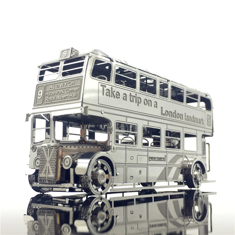 3D Metal model kits London Bus Car Assemble Model puzzle I22207 2 sheets DIY 3D Laser Cut Toy