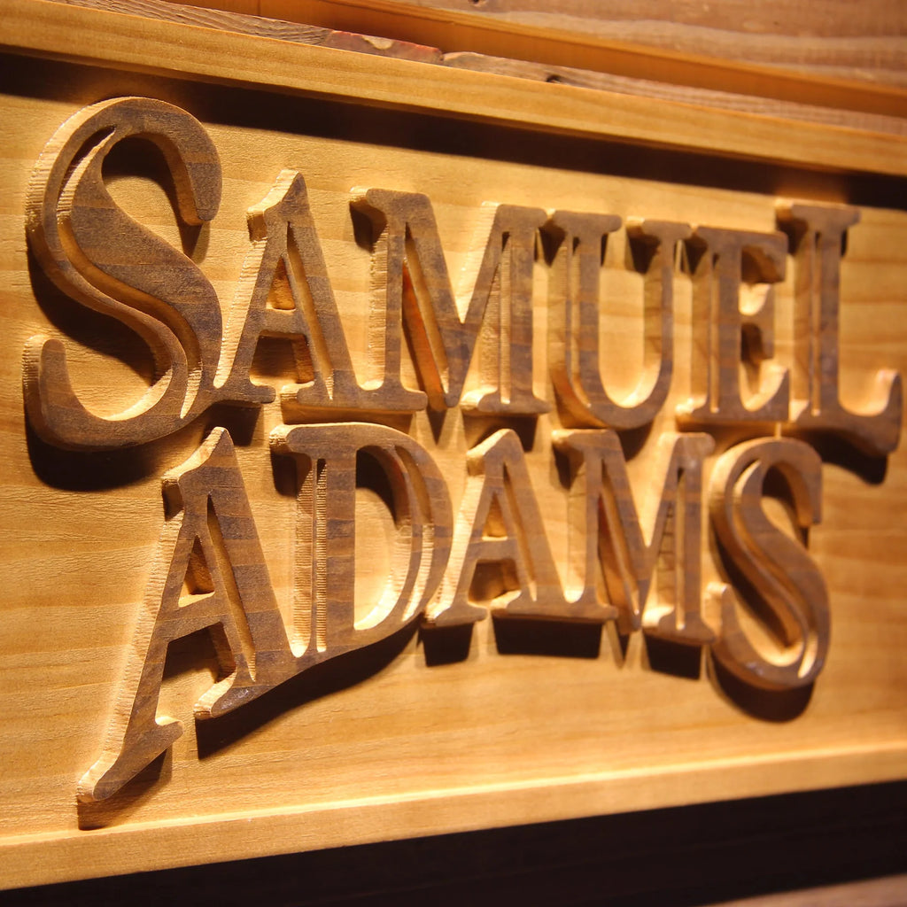 Samuel Adams 3D Wooden Bar Signs