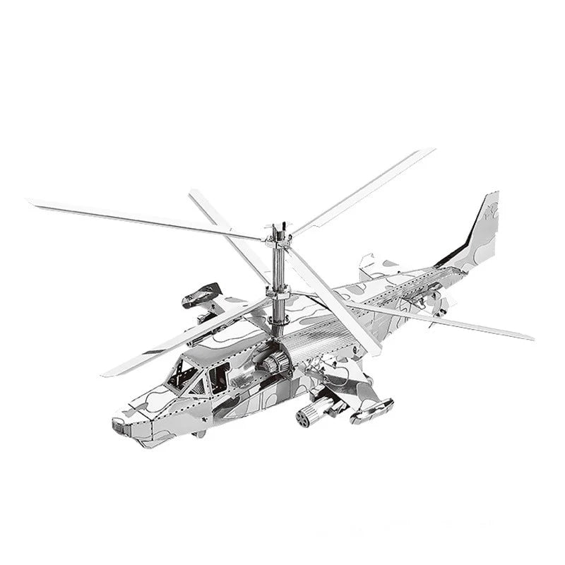 3D Metal model kit KA-50 Aircraft RAH-66 Stealth Helicopter Model DIY 3D