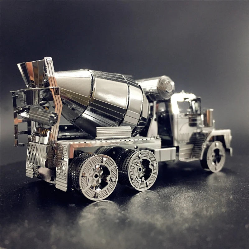 3D Metal model kit CEMENT MIXER Engineering vehicle Model DIY 3D